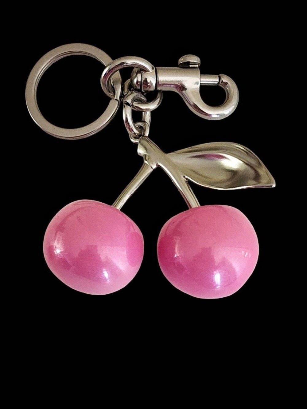 🍒Pink Cherry Keychain Charm - Fashion Accessory